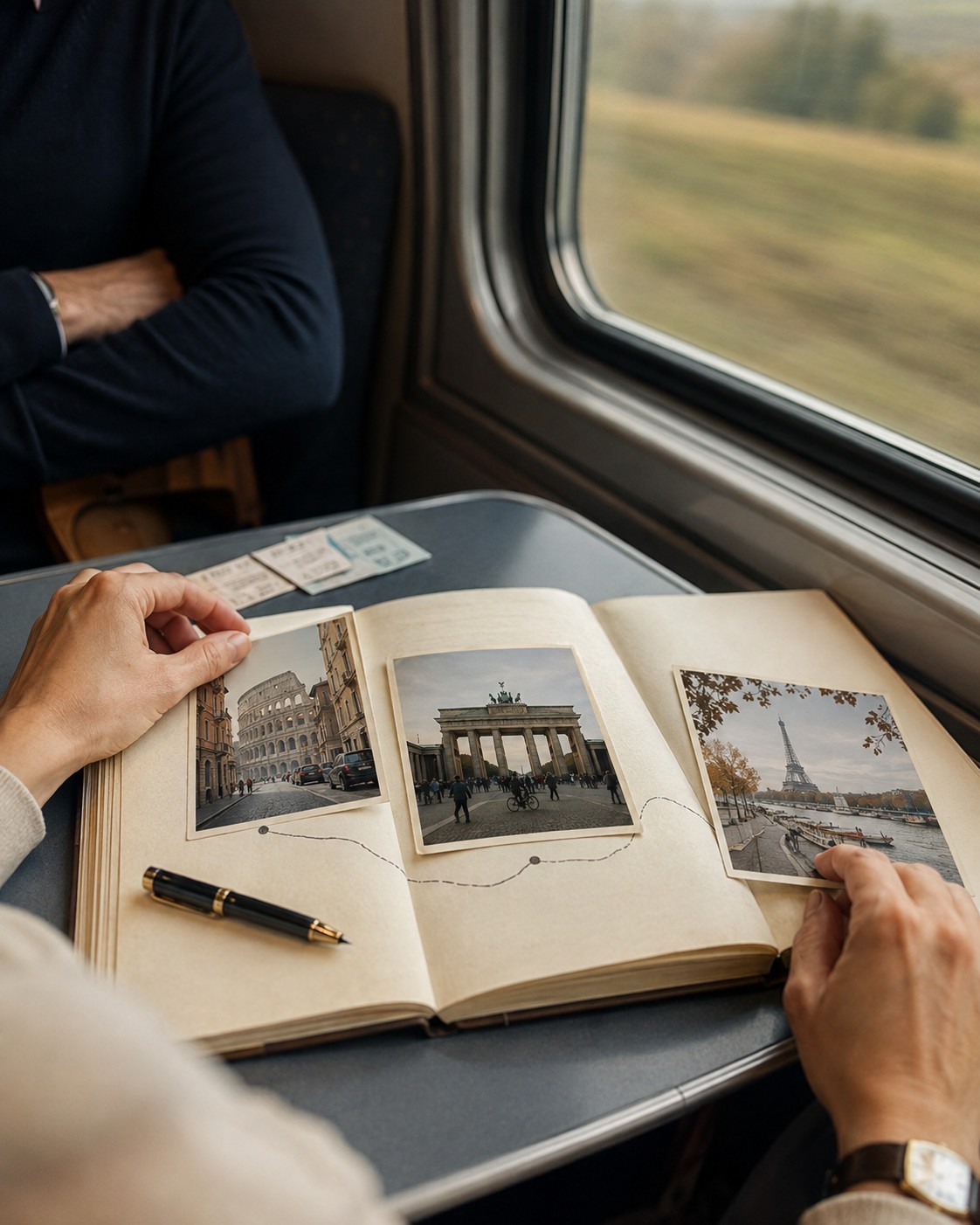 Travellers on a meaningful journey through Europe