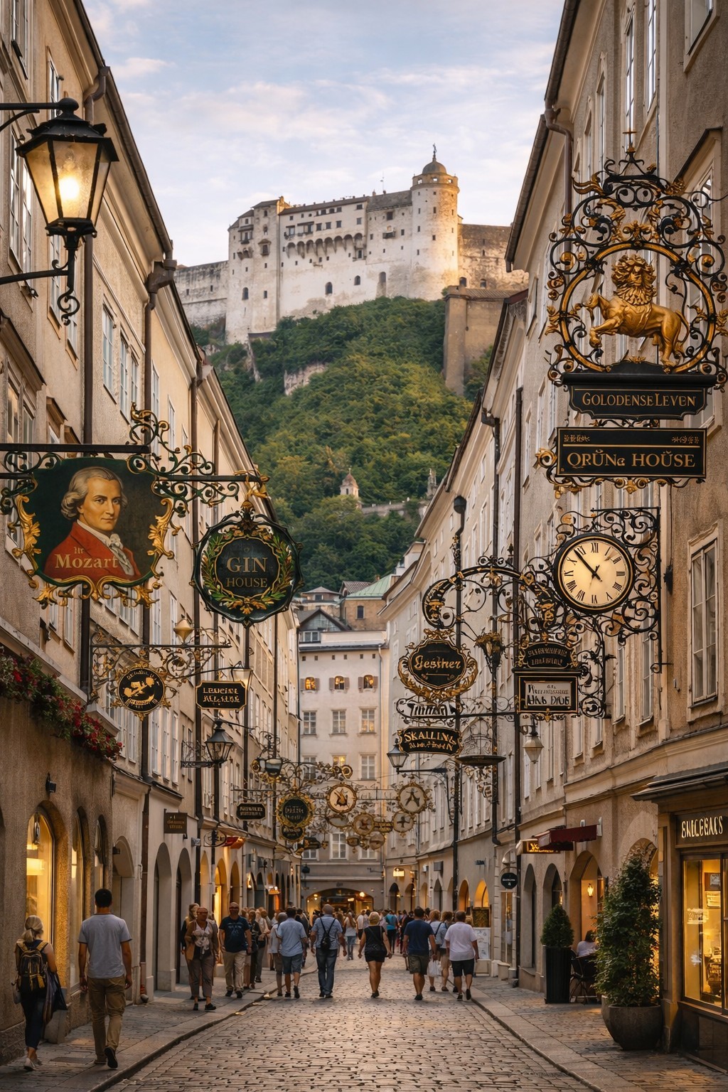 Salzburg — baroque old town and mountain backdrop
