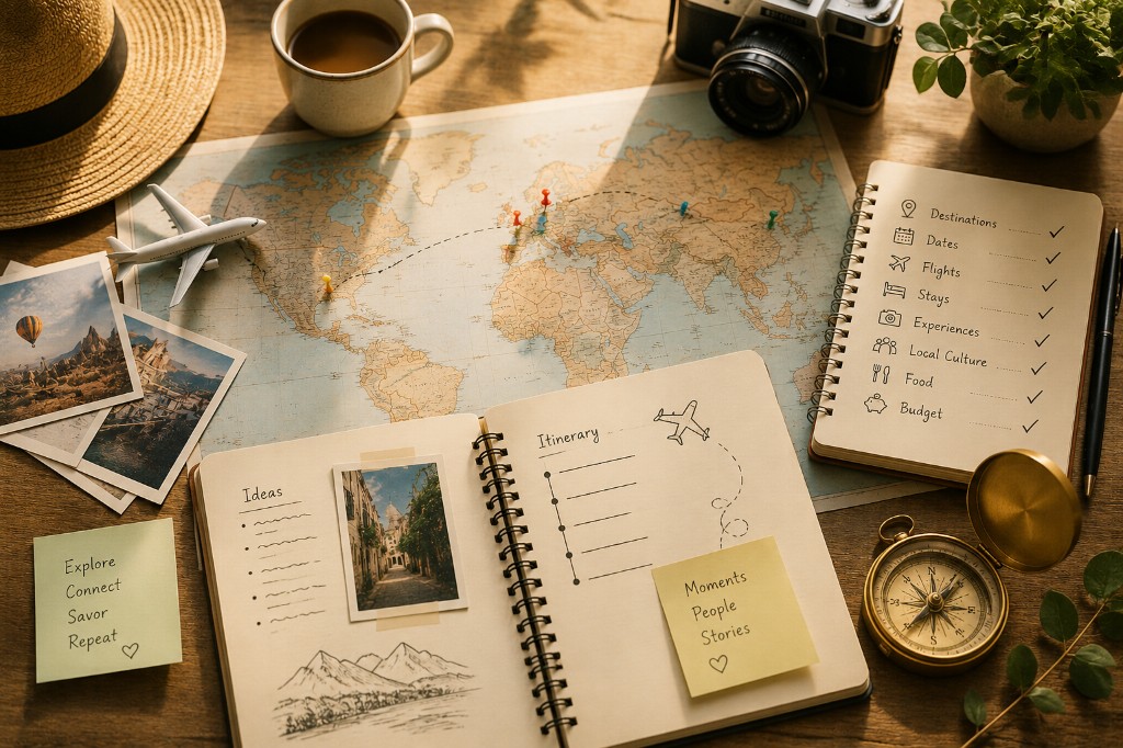 Traveller planning a custom European journey